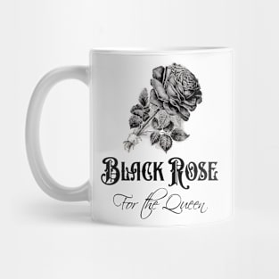 Black Rose Flower for the Queen Mug